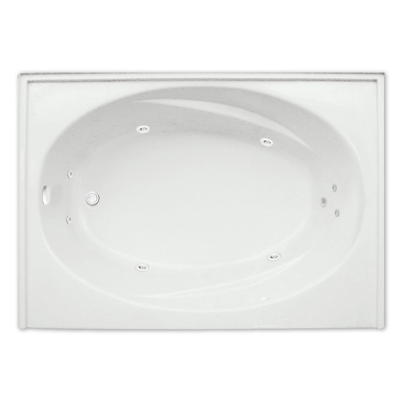 Hydro Massage Products Escape 60" x 42" Alcove Whirlpool Bathtub Wayfair